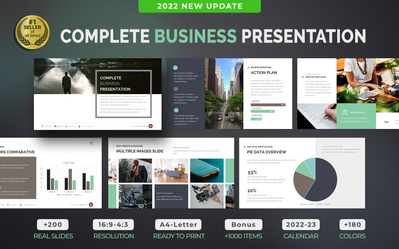 Komplett Business Powerpoint-presentation
