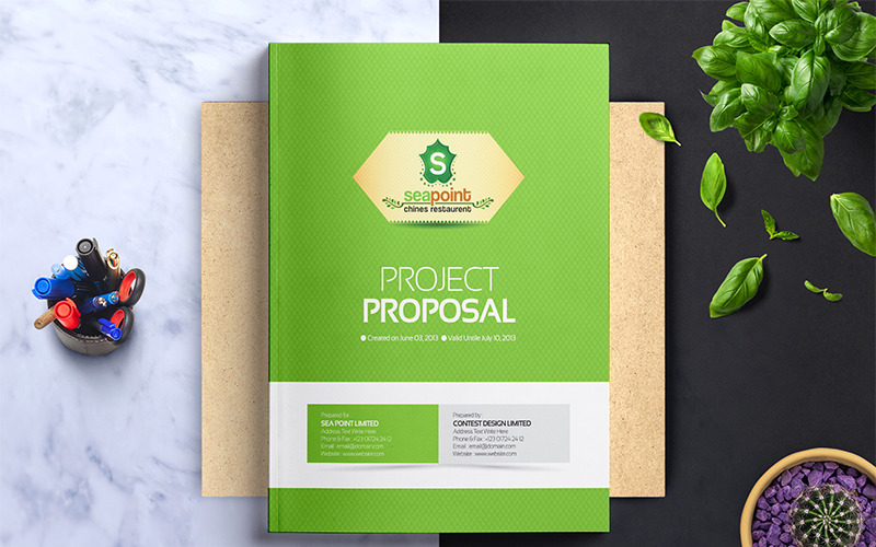 Download Фирменный стиль "Project Proposal Design - Corporate Identity Template" / Project Proposal Design - Corporate Identity Template - Фирменный стиль на тему графика proposal template project design quote quotation indesign business clean word corporate stationery company simple brief agreement profile acceptance contract creative