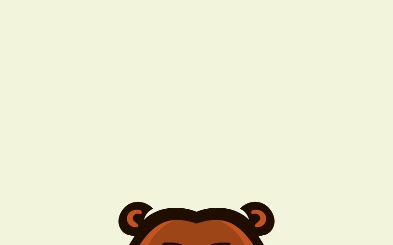 Download Шаблон логотипа "Bear Head Logo Template" / Bear Head Logo Template - Шаблон логотипа на тему графика animals app bank bear logo brand business company finance game invest investments minimal new organization original power store trade