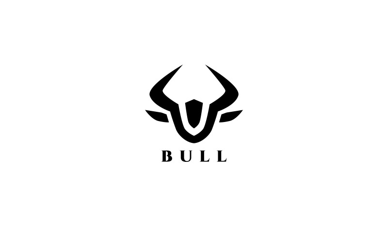 Download Шаблон логотипа "Bull Logo Template" / Bull Logo Template - Шаблон логотипа на тему графика agency animal app beef big bow brand branding bull business company corporate horn horns house identity logo design invest sport,head,logo,minimal,secure,buffalo,bull,mark,business,charge,com