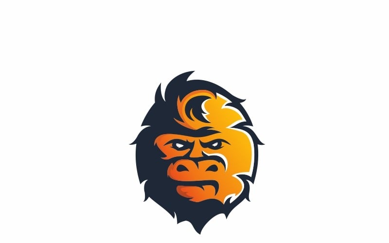 大猩猩-徽标模板