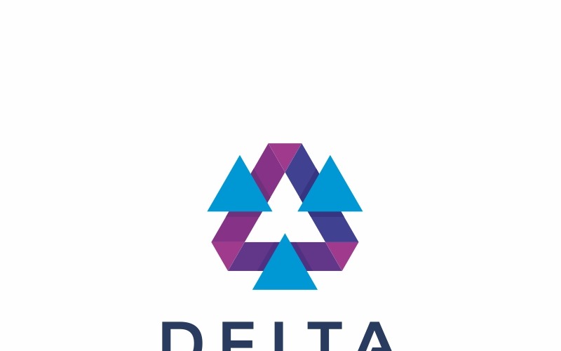 Download Шаблон логотипа "Delta Logo Template" / Delta Logo Template - Шаблон логотипа на тему графика 3d ai brand business clean collaboration company corporate creation eps grey home identity ilustrator innovation integration logo logotype minimal modern