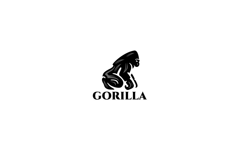 Download Шаблон логотипа "Gorilla Logo Template" / Gorilla Logo Template - Шаблон логотипа на тему графика animals gorilla gorillas king logos power simple strength strongth wild angry animal ape beast big brand brave chimp club creative,black,gorilla,logo,gorillas,kingkong,monkey,power,powerpoint