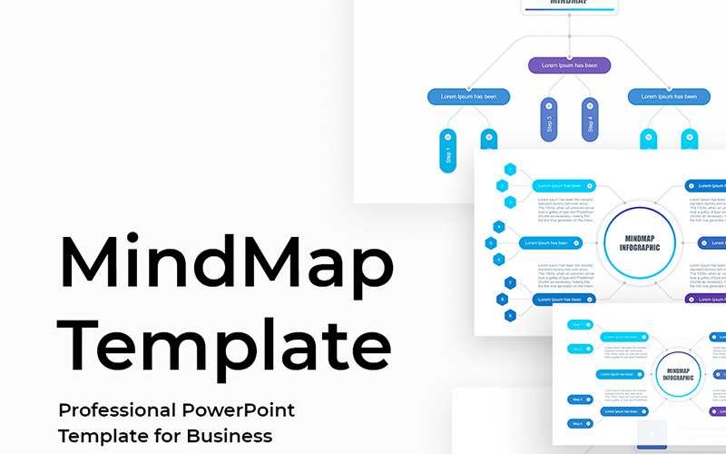 Mapa mental - plantilla de PowerPoint - TemplateMonster
