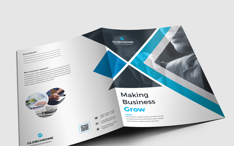 Download Фирменный стиль "Presentation Folder - Corporate Identity Template" / Presentation Folder - Corporate Identity Template - Фирменный стиль на тему графика abstract art artistic blue building computer corporate graph graphic green hi-quality id kit internet logo modern multimedia official photo play