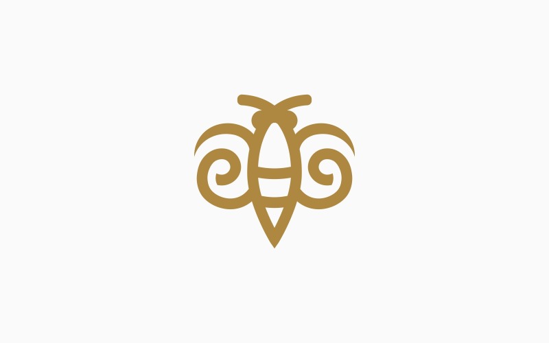 Шаблон логотипа пчелы