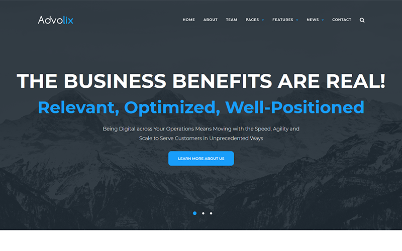 Advolix - Tema WordPress per servizi di consulenza