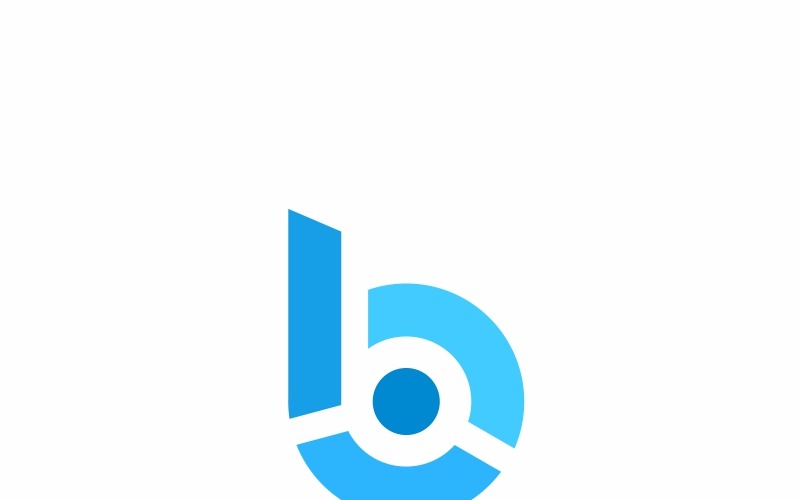 Bildex B dopis Logo šablona