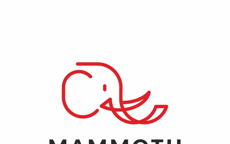 Download Шаблон логотипа "Mammoth Logo Template" / Mammoth Logo Template - Шаблон логотипа на тему графика animal logo brand logo branding business cog cogs company creative equipment icon ideas inspiration lamp lighting product mock up mock-up