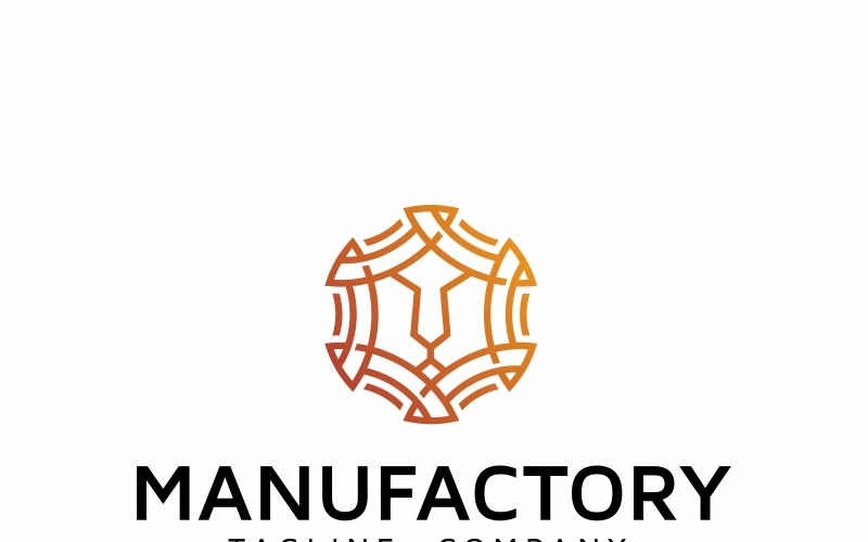 Download Шаблон логотипа "MANUFACTORY Logo Template" / MANUFACTORY Logo Template - Шаблон логотипа на тему графика animal animal logo branding club company elegant head jungle king lion logo vector luxury power royal sport strength strong