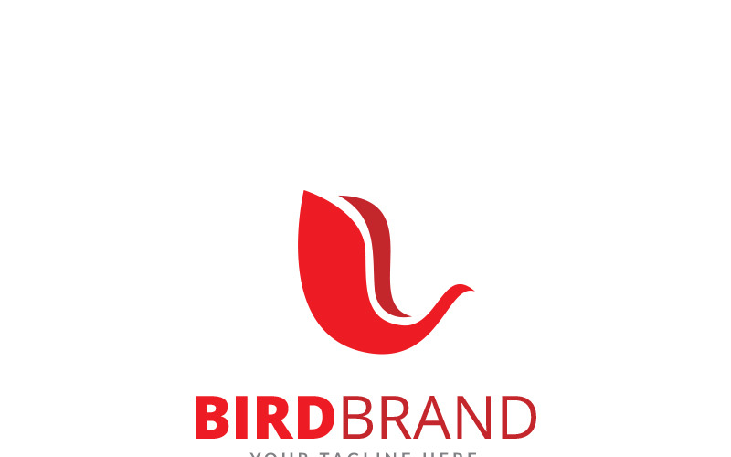 Pták značky Logo šablona