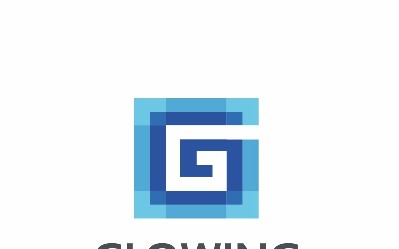 Світиться - G лист логотип шаблон