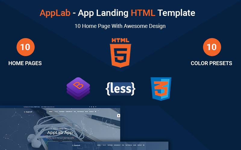 Trucking Responsive Landing Page Template