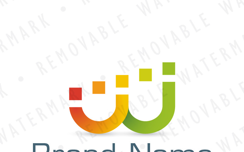 Download Шаблон логотипа "W Abstract Scale Logo Template" / W Abstract Scale Logo Template - Шаблон логотипа на тему графика statistics letter w financial success increase step graph money scale grow column income chart analysis stairway ascending logo design template