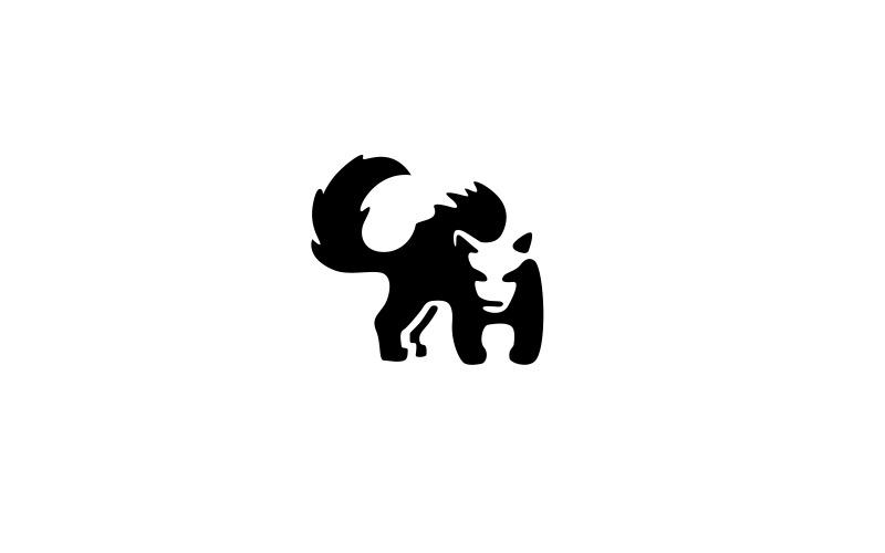 Wolf logotyp mall