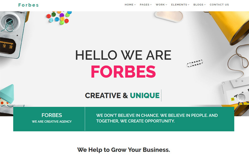 Forbes - багатофункціональний HTML5