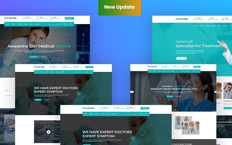Galenical — адаптивная тема WordPress для медицины и здравоохранения
