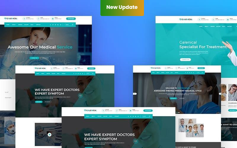 Galenical - Thème WordPress réactif pour les services médicaux et de santé
