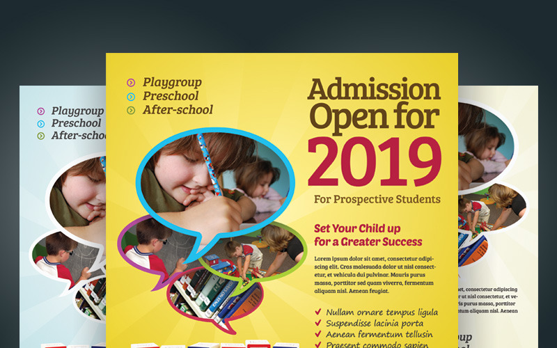 Download PSD шаблон "Junior School  - Promotion Flyer PSD Template" / Junior School  - Promotion Flyer PSD Template - PSD шаблон на тему средняя школа ad admission child children curriculum education flyer junior kid kindergarten magazine open pamphlet party play group poster pre school teacher