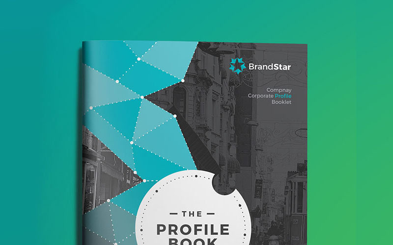 Download Фирменный стиль "Profile Brochure - Corporate Identity Template" / Profile Brochure - Corporate Identity Template - Фирменный стиль на тему графика company profile bifold brochure booklet cover book report business pages corporate indesign design template