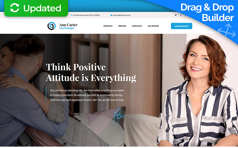 шаблон целевой страницы motocms 3