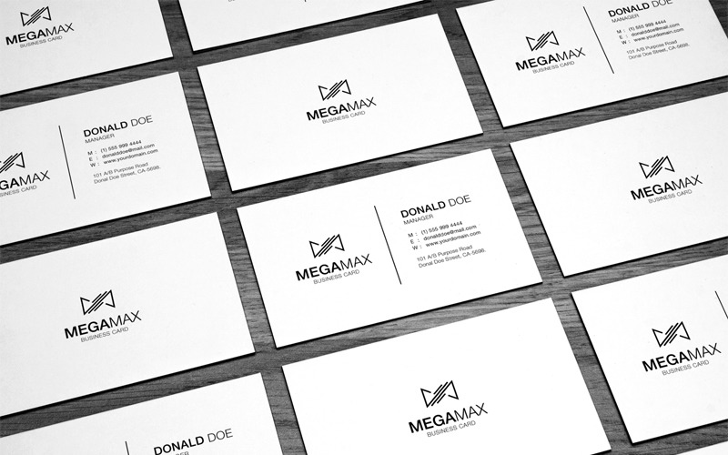 Download Фирменный стиль "Black & White Minimal Business Card - Corporate Identity Template" / Black & White Minimal Business Card - Corporate Identity Template - Фирменный стиль на тему графика business card bundle template retro vintage minimal design corporate identity stationery logo transparent creative sale promotion 100 cards company enterprise
