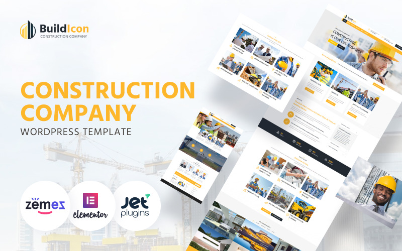 строительная компания wordpress тема