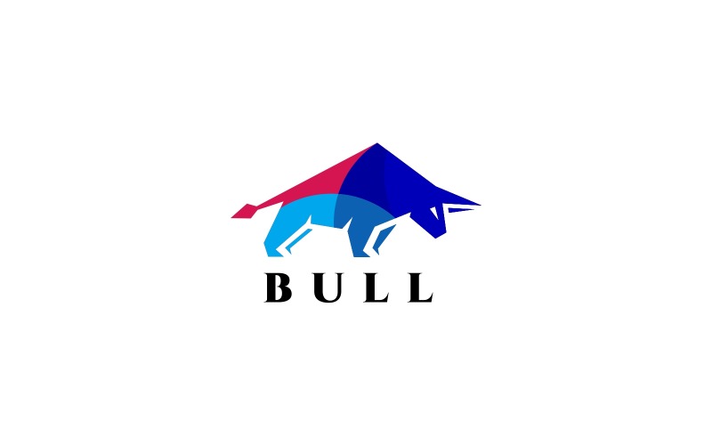 Download Шаблон логотипа "Bull Logo Template" / Bull Logo Template - Шаблон логотипа на тему графика bull logo mark dynamic forex monetizing money simple trading black brand brave business company creative logotype colorful unique finance investing,buffalo,bull,head,logo,mark,business,charge