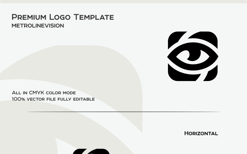Download Шаблон логотипа "Eye Logo Template" / Eye Logo Template - Шаблон логотипа на тему графика graphic illusion modern mystery professional render sharp studio vision eye logo branding media business technology unique web