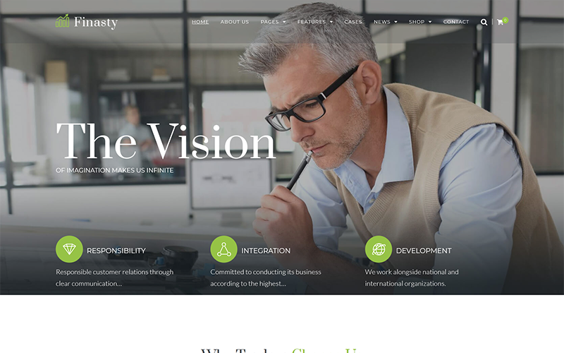 Finasty - Tema WordPress per servizi aziendali efficienti