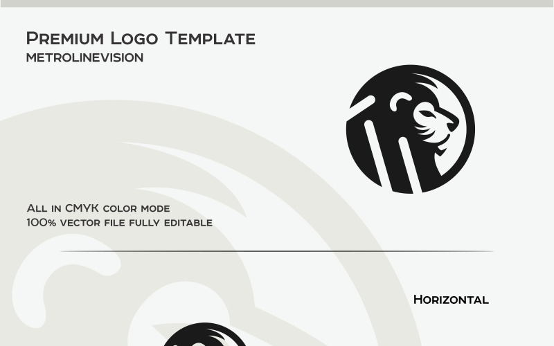 Download Шаблон логотипа "Lion Head Logo Template" / Lion Head Logo Template - Шаблон логотипа на тему графика head king lion marketing power sport strength strong wild animal animal logo branding club company elegant jungle logo vector luxury