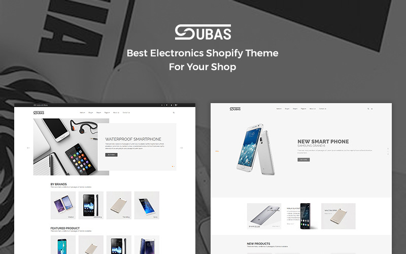 Subas - магазин електроніки Shopify Theme