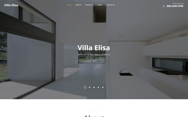 недвижимость moto cms html шаблон