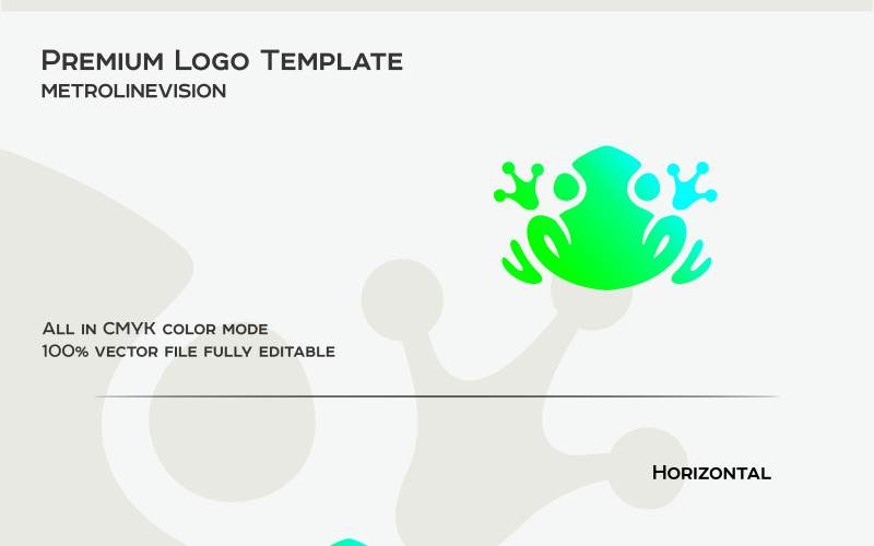 Download Шаблон логотипа "Web Frog Logo Template" / Web Frog Logo Template - Шаблон логотипа на тему графика agency agents animal apparel brand business clean clothing community company concept corporation creative forum frog fun gamer games website web