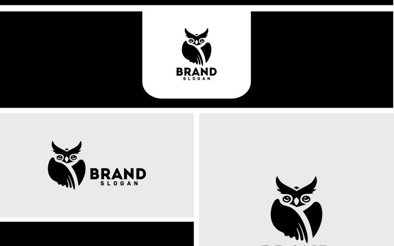 Download Шаблон логотипа "Wise Owl Logo Template" / Wise Owl Logo Template - Шаблон логотипа на тему графика abstract animal blog company cool corporate creative elegant entertainment media memorable owl simple start up studio technology web website