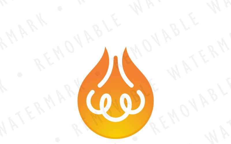 Download Шаблон логотипа "Filament Wire Logo Template" / Filament Wire Logo Template - Шаблон логотипа на тему графика simple energy letter w idea light power bulb electricity wire filament fiber logo design template lighting consulting bright innovation flame