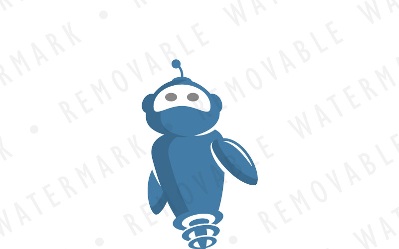Download Шаблон логотипа "Future Robotics Logo Template" / Future Robotics Logo Template - Шаблон логотипа на тему графика artificial android character robot space futuristic mascot future ninja machine robotics probe drone intelligence logo design template engineering technology computer