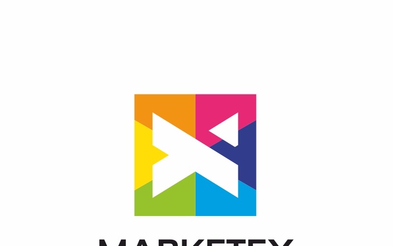 Download Шаблон логотипа "Marketex Logo Template" / Marketex Logo Template - Шаблон логотипа на тему графика business color corporate developer round square studio team union website arhive arrow art audio box c chat cinema colorful cube