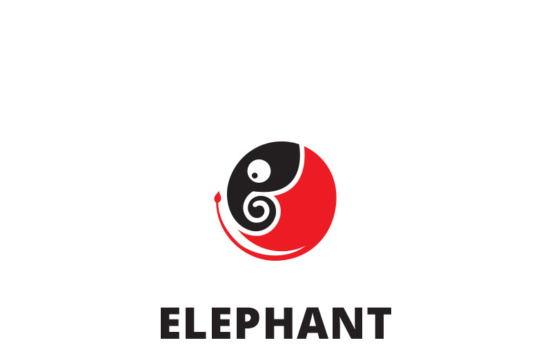 Modèle de logo d'éléphant