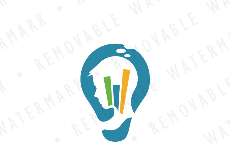 Smart Strategy Bulb Logo Template