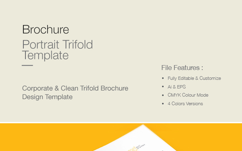 Trifold-Broschüre - Corporate Identity-Vorlage