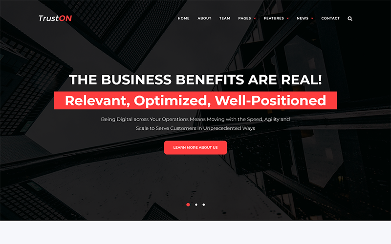 Truston - Thème WordPress pour les services aux entreprises