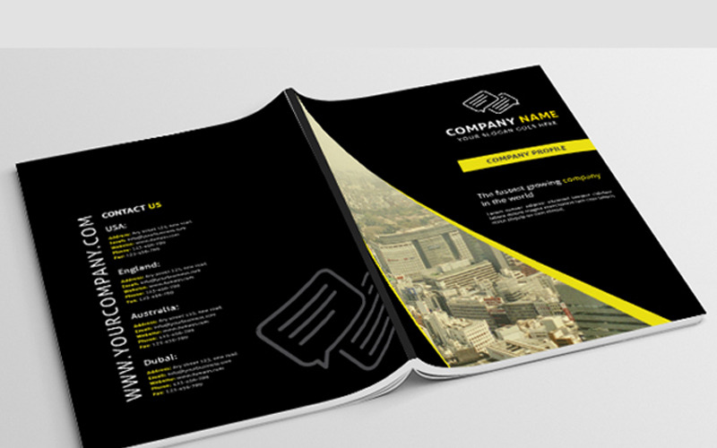 Vállalati profil PSD - Corporate Identity Template