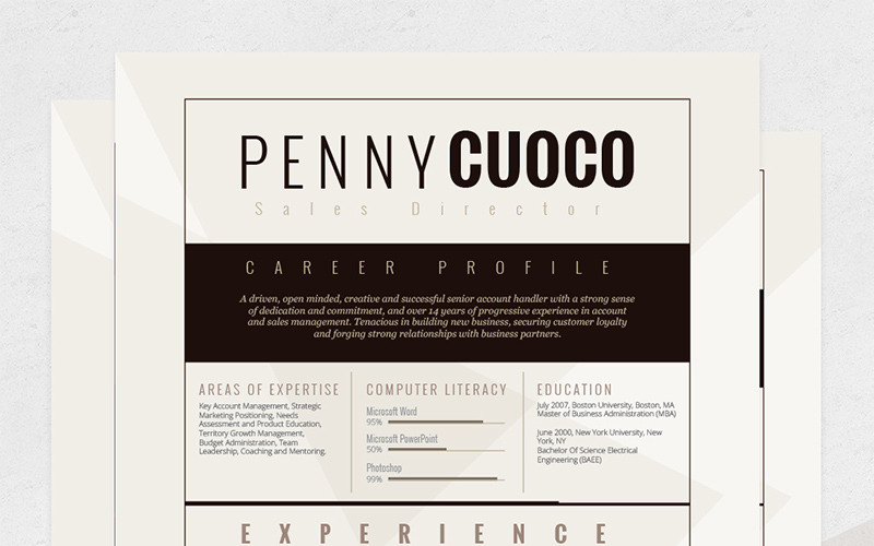 Download Резюме "Alcyone - Resume Template" / Alcyone - Resume Template - Резюме на тему графика resume template cv design resumes eresume job cover letter