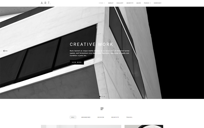 минимальное портфолио и фотография wordpress тема