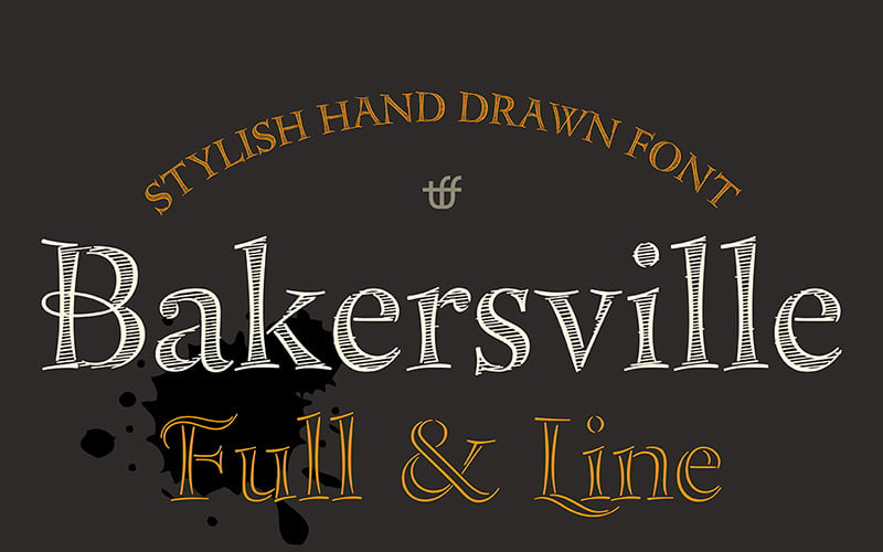 Bakersville - Lettertype