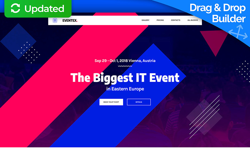 шаблон целевой страницы корпоративного мероприятия