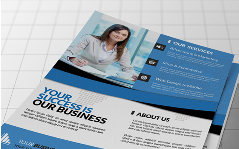 Download Фирменный стиль "Business Company Flyer - - Corporate Identity Template" / Business Company Flyer - - Corporate Identity Template - Фирменный стиль на тему графика business poster clean design corporate flyer new creative template illustrator latest marketing multipurpose promotion red
