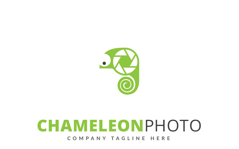 Chameleon Foto Logo sjabloon
