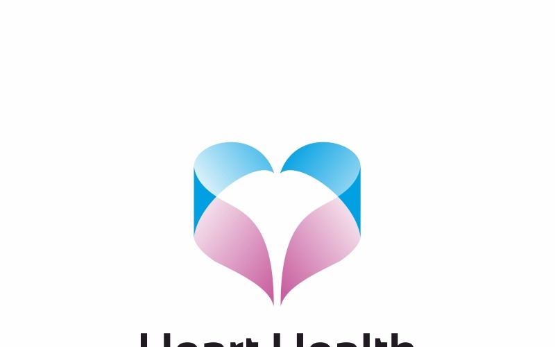 Herzgesundheit Logo Vorlage